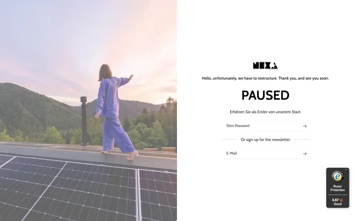 Capture du site NEXA
